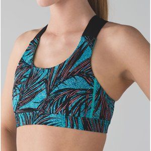 Lululemon All Sports Bra III Mini Palm Lace Tofino Teal